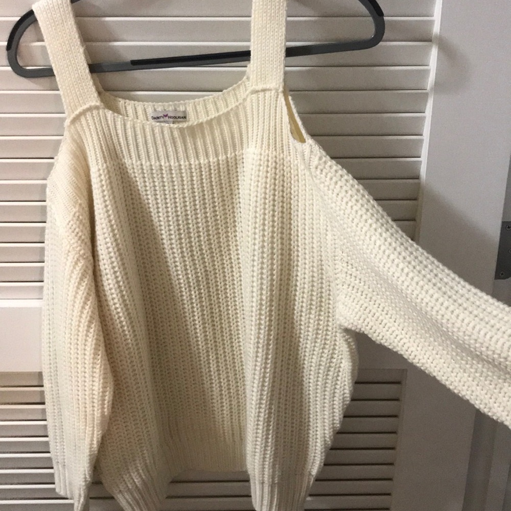 Dainty Hooligan off the shoulder sweater size S/M